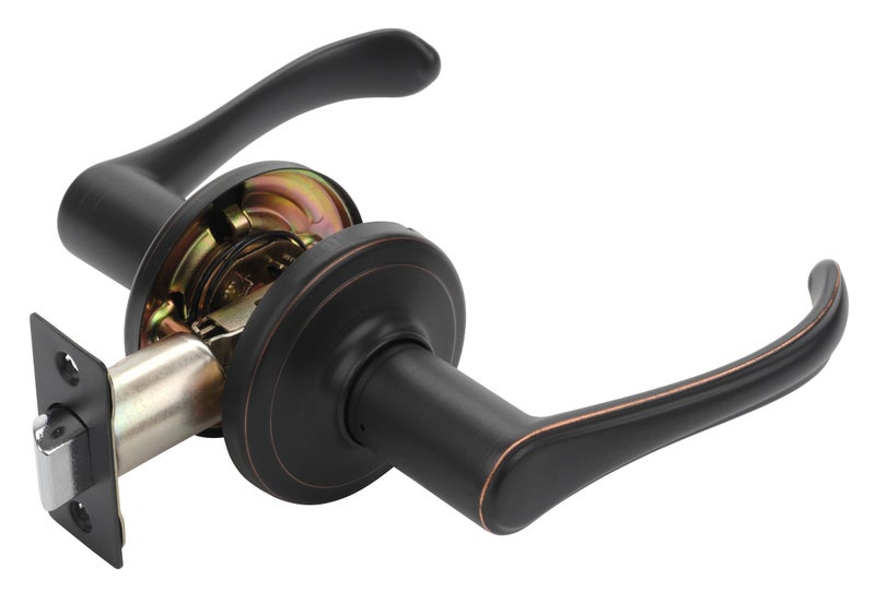 Dynasty Hardware VAI-82-12P Vail Lever Passage Set, Aged Oil Rubbed Bronze, Contractor Pack (5 Pack) - Image 3
